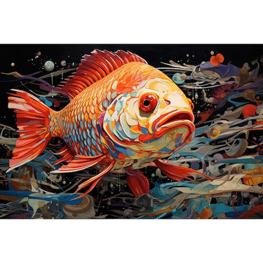 Painting Canvas of Fish